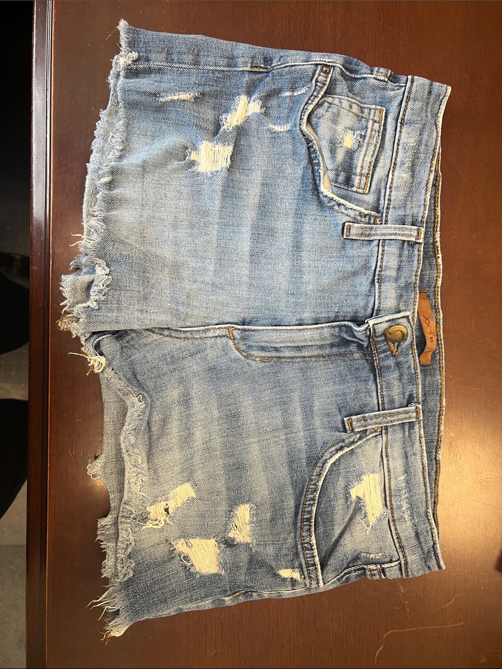 Joe's Jeans Light Blue Distressed Denim Cutoff Shorts